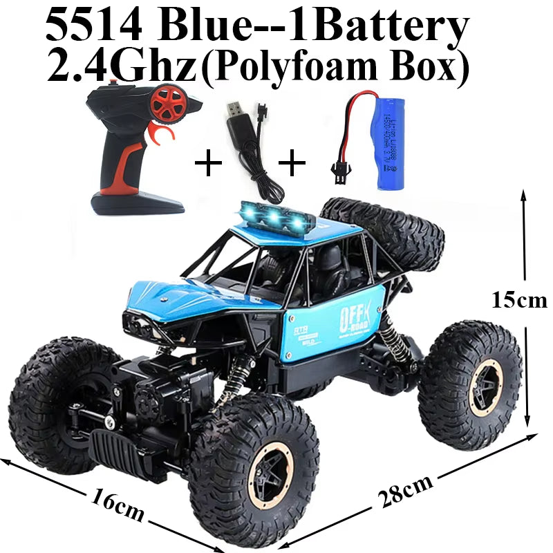 Original 1625 4WD Wi-Fi RC Toy Car Bubble Car Machine 4X4 Drive Rock Crawler Includes Charger-Perfect Christmas Gift