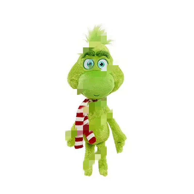 Hot Selling Christmas Green-Haired Grinch Plush Toy Kids' Cartoon Doll with PP Cotton Filling for Stress Relief
