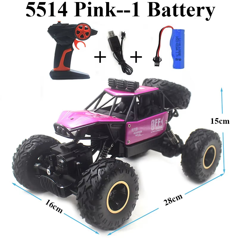 Original 1625 4WD Wi-Fi RC Toy Car Bubble Car Machine 4X4 Drive Rock Crawler Includes Charger-Perfect Christmas Gift