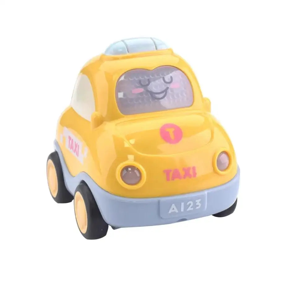 Baby Animal Car Toys for Toddlers 1 2 3 Years Light up LED Toy Pull Back Car with Visible Gear Birthday Gifts for Kids Boys Girl