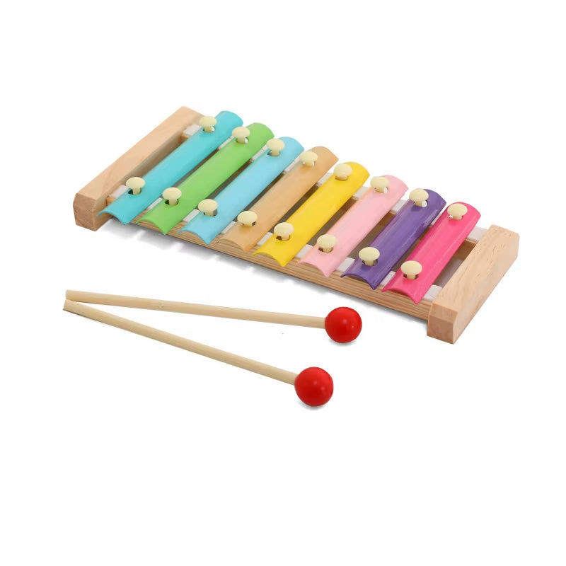 Matching Stacking Building Block Clock Sets 3D Puzzles Board Musical Figure Game Montessori Educational Toys for Kids Boys Girls
