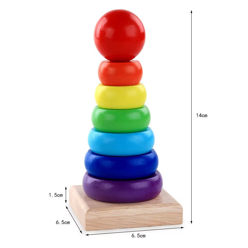 Matching Stacking Building Block Clock Sets 3D Puzzles Board Musical Figure Game Montessori Educational Toys for Kids Boys Girls