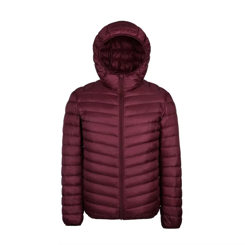 plus 9XL 10XL 11XL down Coat Male Large Size 90% Ultra Light down Jacket Men Lightweigh Warm Coat Hooded Feather Parka