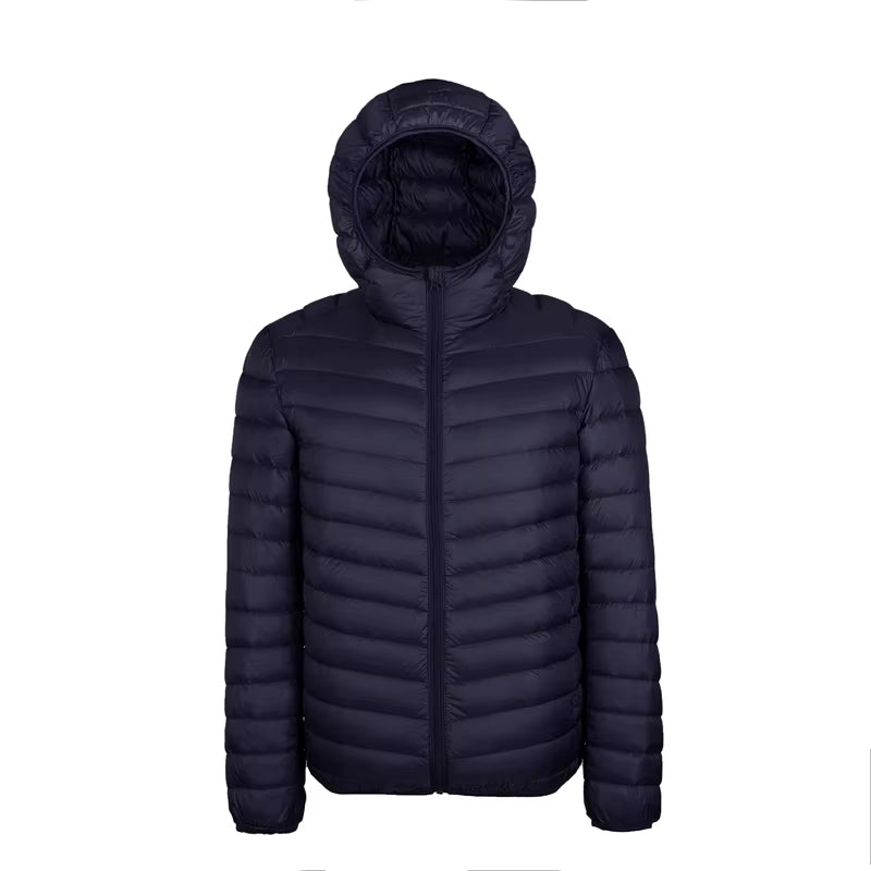 plus 9XL 10XL 11XL down Coat Male Large Size 90% Ultra Light down Jacket Men Lightweigh Warm Coat Hooded Feather Parka