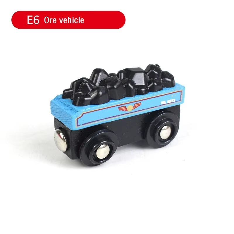 Magnetic Train Toys Wooden Train Accessories Anime James Locomotive Car Railway Vehicles Track Trains Toys Kids Gifts