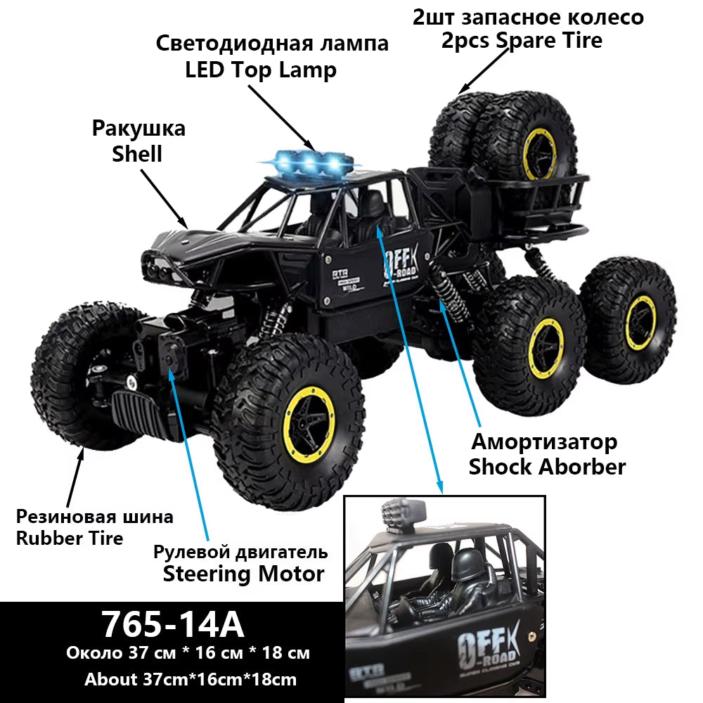 Original 1625 4WD Wi-Fi RC Toy Car Bubble Car Machine 4X4 Drive Rock Crawler Includes Charger-Perfect Christmas Gift