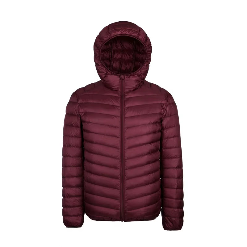 plus 9XL 10XL 11XL down Coat Male Large Size 90% Ultra Light down Jacket Men Lightweigh Warm Coat Hooded Feather Parka