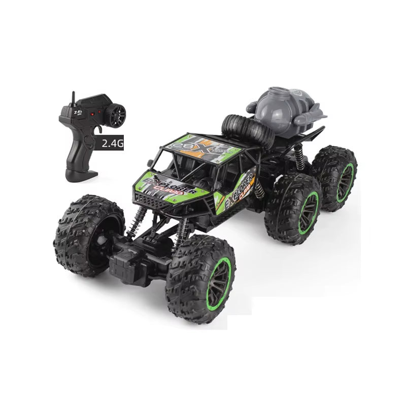 Kids 2.4G Rc Car 1:18 Six-Wheel Drive Spray Remote Control Vehicle Climbing Car Remote Control Car Toys