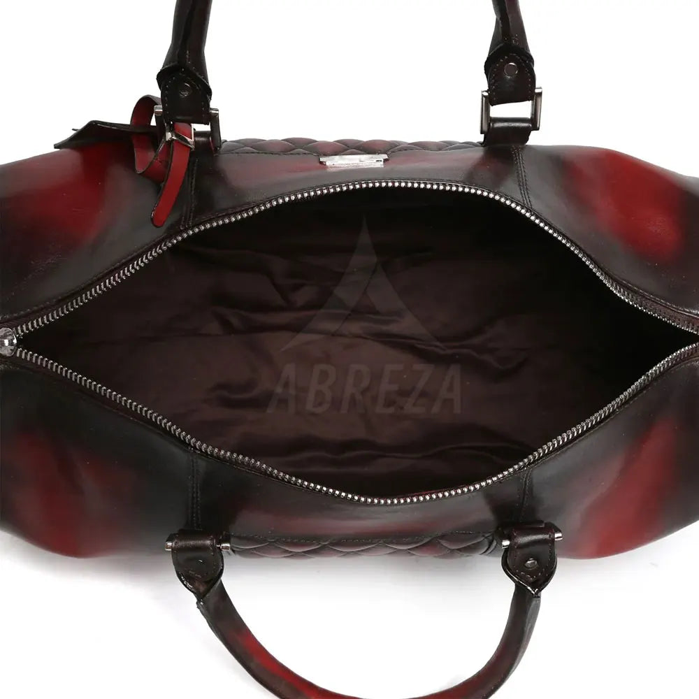 Lightweight Eco-Friendly Genuine Leather Duffle Bag Waterproof Foldable Gym Bag with Comfortable Low MOQ