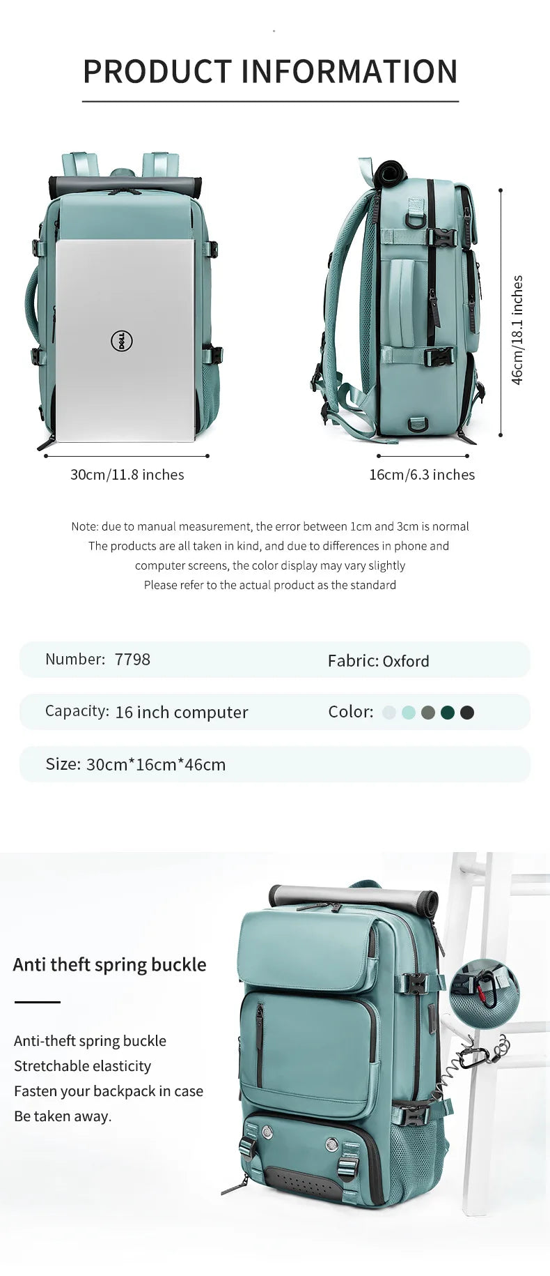 Ultimate Waterproof Travel Backpack with USB Charging & Independent Shoe Compartment - Perfect for Adventurers!