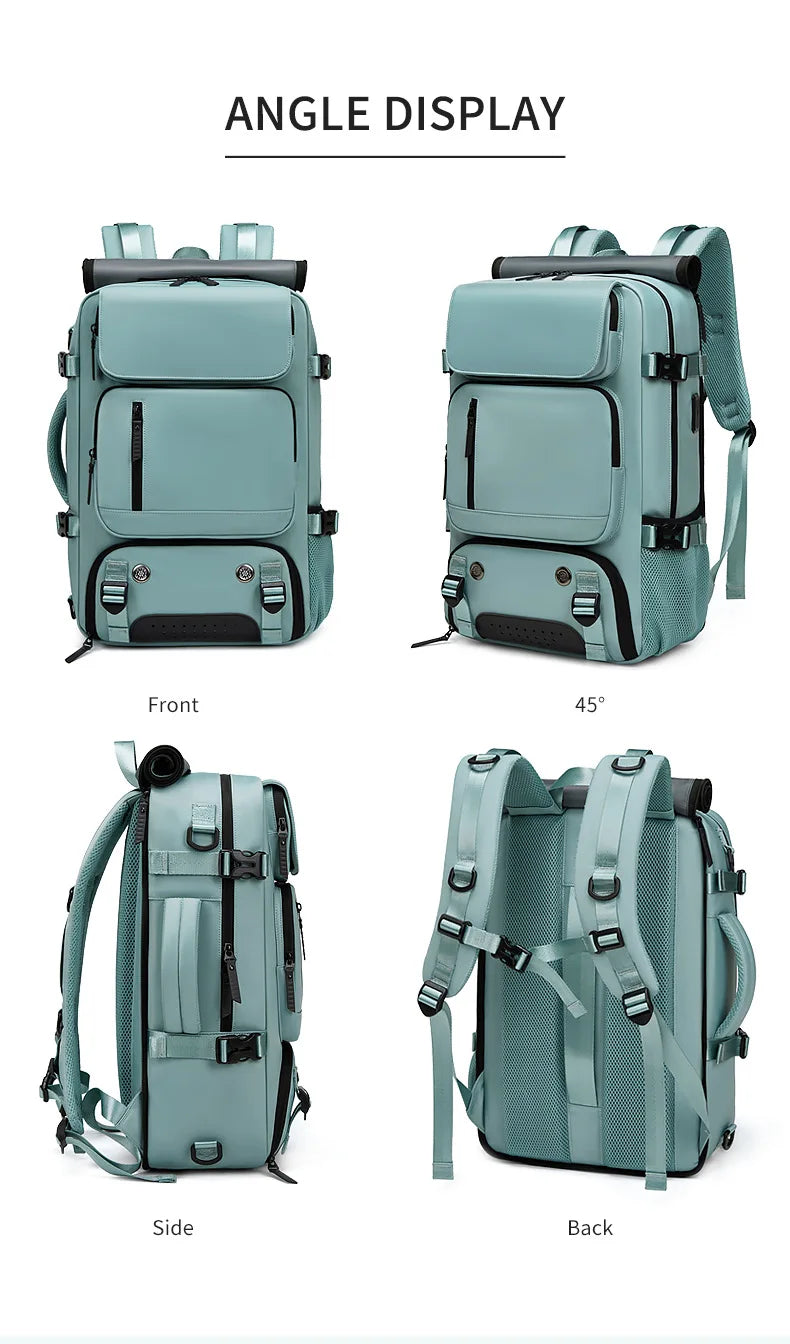 Ultimate Waterproof Travel Backpack with USB Charging & Independent Shoe Compartment - Perfect for Adventurers!
