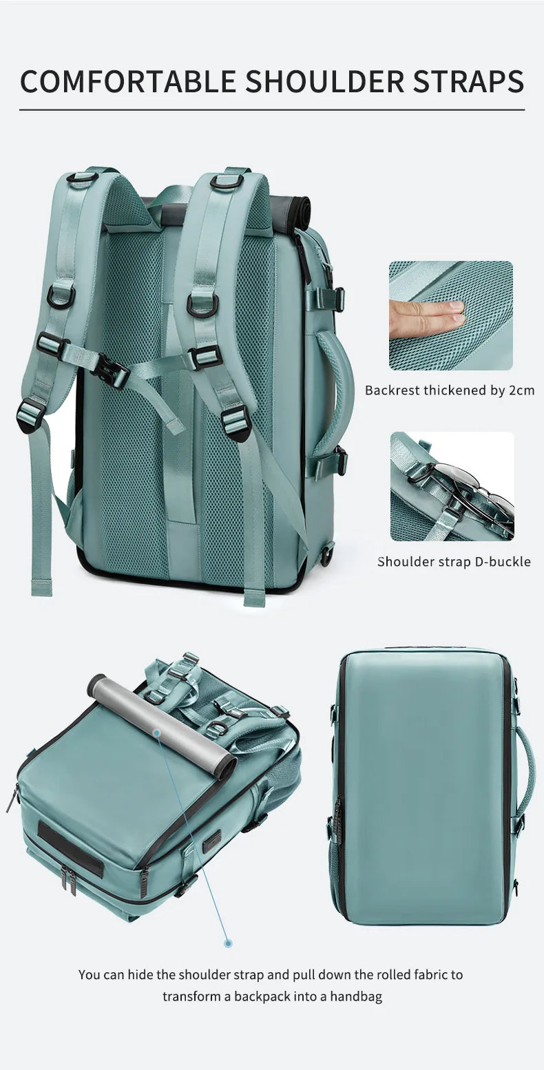 Ultimate Waterproof Travel Backpack with USB Charging & Independent Shoe Compartment - Perfect for Adventurers!