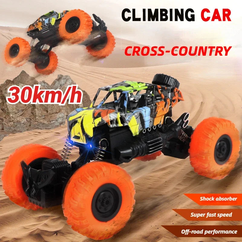 Children'S Toy Car High-Speed Off-Road Vehicle Outdoor Toy Off-Road Vehicle Model Inertia Climbing Stunt Vehicle Children'S Gift