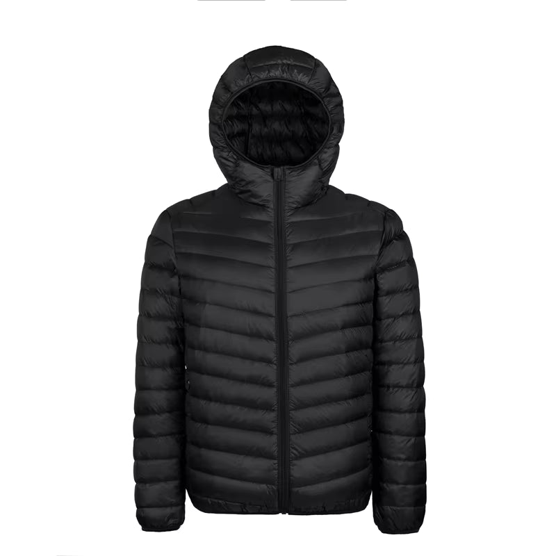 plus 9XL 10XL 11XL down Coat Male Large Size 90% Ultra Light down Jacket Men Lightweigh Warm Coat Hooded Feather Parka