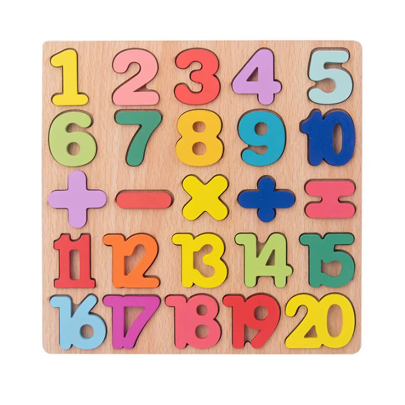 Matching Stacking Building Block Clock Sets 3D Puzzles Board Musical Figure Game Montessori Educational Toys for Kids Boys Girls