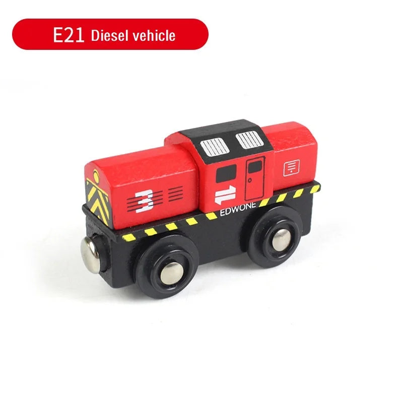 Magnetic Train Toys Wooden Train Accessories Anime James Locomotive Car Railway Vehicles Track Trains Toys Kids Gifts