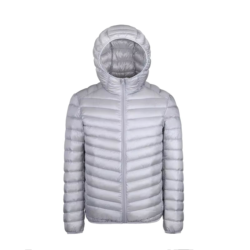 plus 9XL 10XL 11XL down Coat Male Large Size 90% Ultra Light down Jacket Men Lightweigh Warm Coat Hooded Feather Parka
