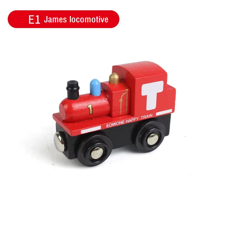 Magnetic Train Toys Wooden Train Accessories Anime James Locomotive Car Railway Vehicles Track Trains Toys Kids Gifts
