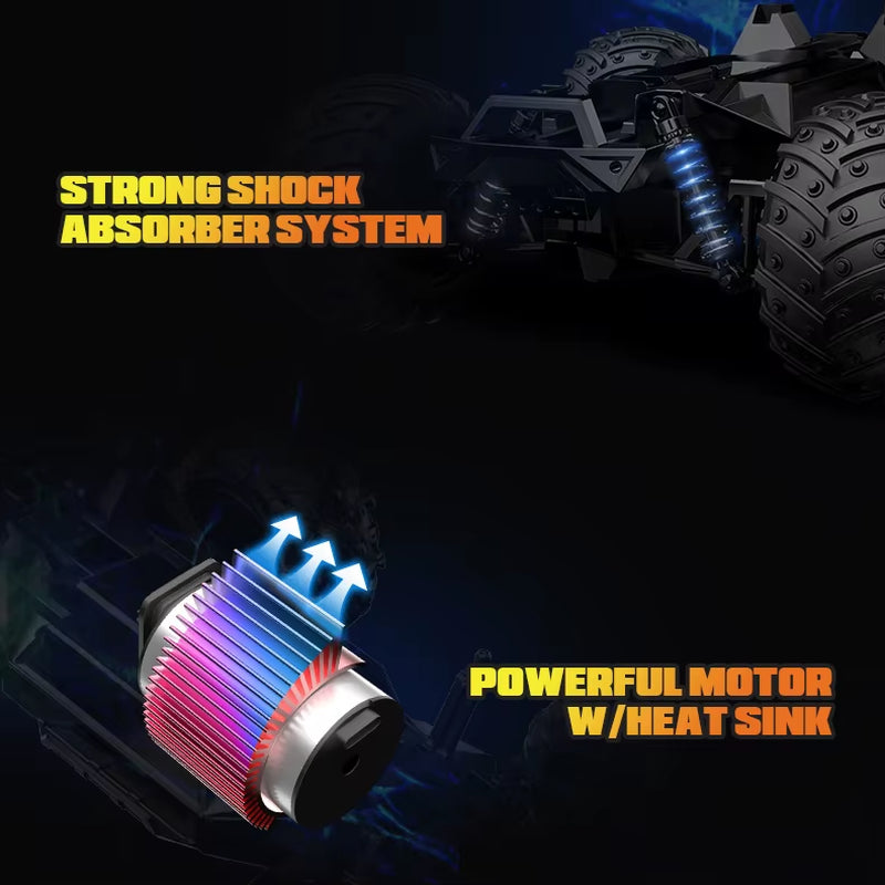 RC 2.4G 4WD All-Terrain Off-Road Monster Vehicle High Speed Race Car High Performance 1:14 Scale S636 Big Foot Truck 20KM/H