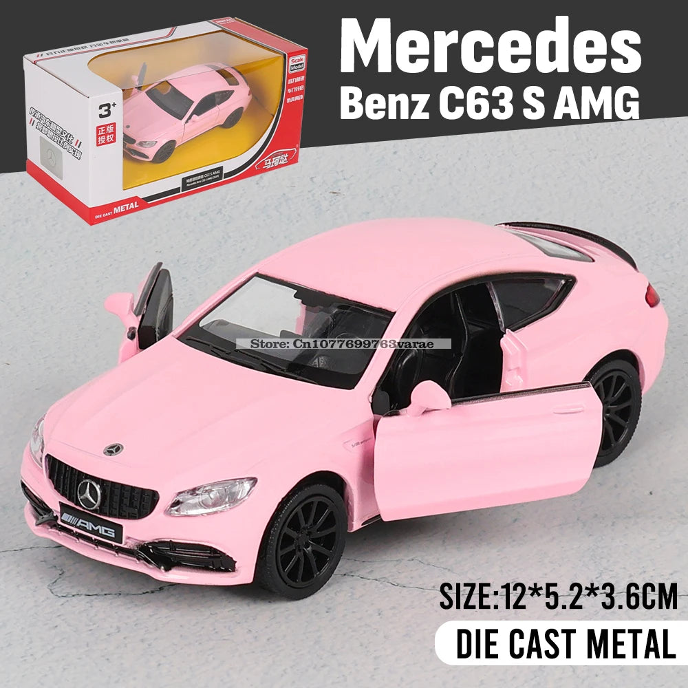 1:36 Volkswagen Beetle Classic 1967 Pink Alloy Car Model Toy Casting Series Collection Jewelry Gift Christmas Gift