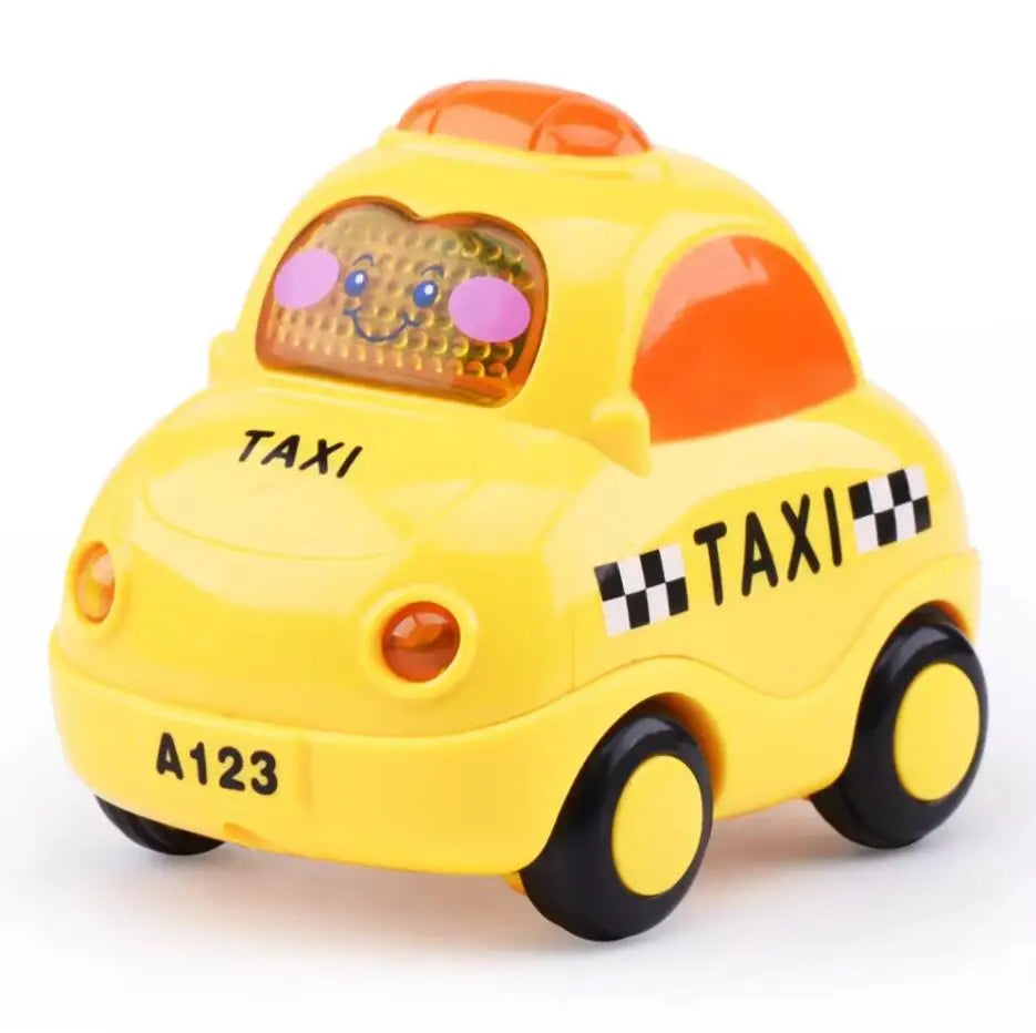 Baby Animal Car Toys for Toddlers 1 2 3 Years Light up LED Toy Pull Back Car with Visible Gear Birthday Gifts for Kids Boys Girl