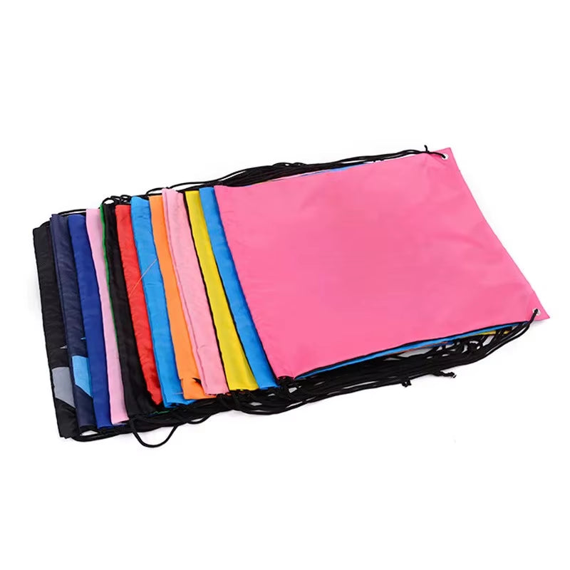 41*33Cm Nylon Waterproof Drawstring Backpack Organizer for Outdoor Beach Swimming Sports Gym Storage-Shoes Clothes Wholesale