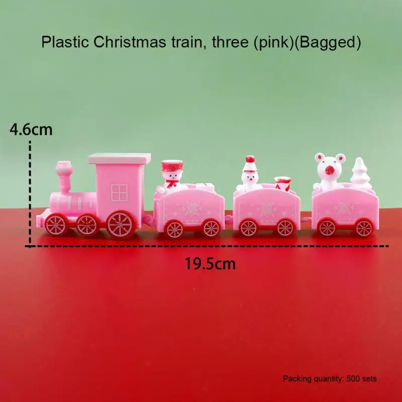 2024 Mini Electric Christmas Train Toy Set Toys for Kids Car Railway Tracks Toy Christmas Ornament Educational Toy for Children