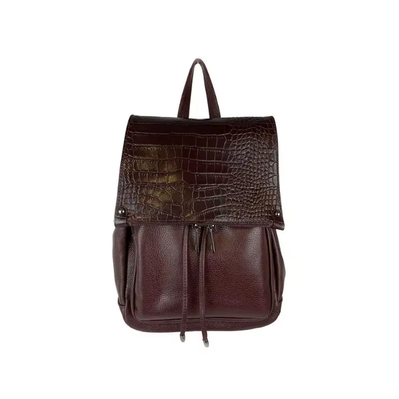 High Quality Leather Backpack for Women Leather Bag Genuine Leather Handbags Backpacks Made in Italy
