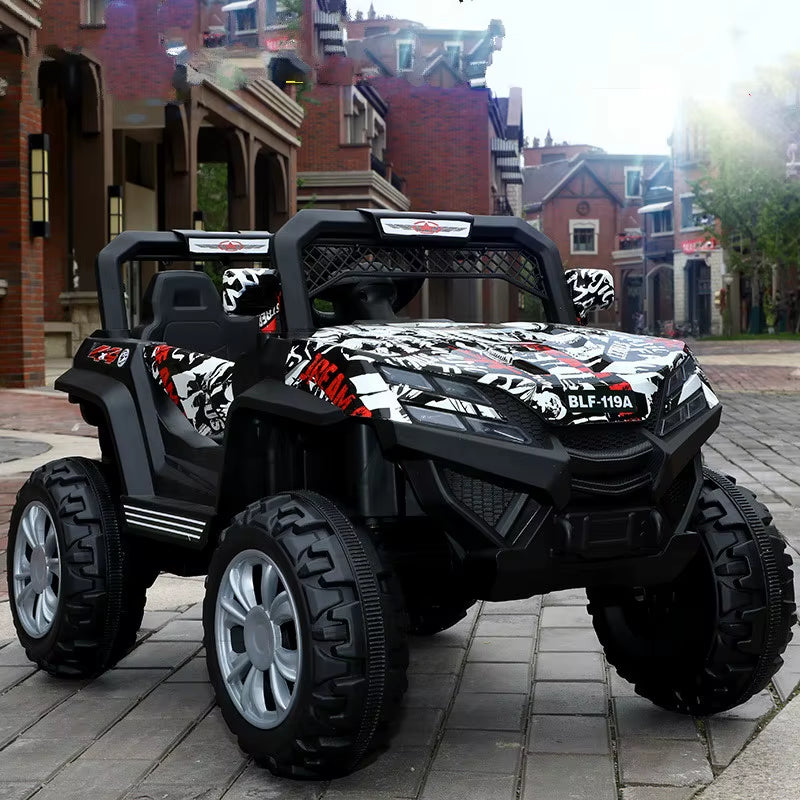 Children'S Four-Wheeled 12V Battery Operated Toys Car for Kids to Drive Remote Control Electric Ride on Car for Children