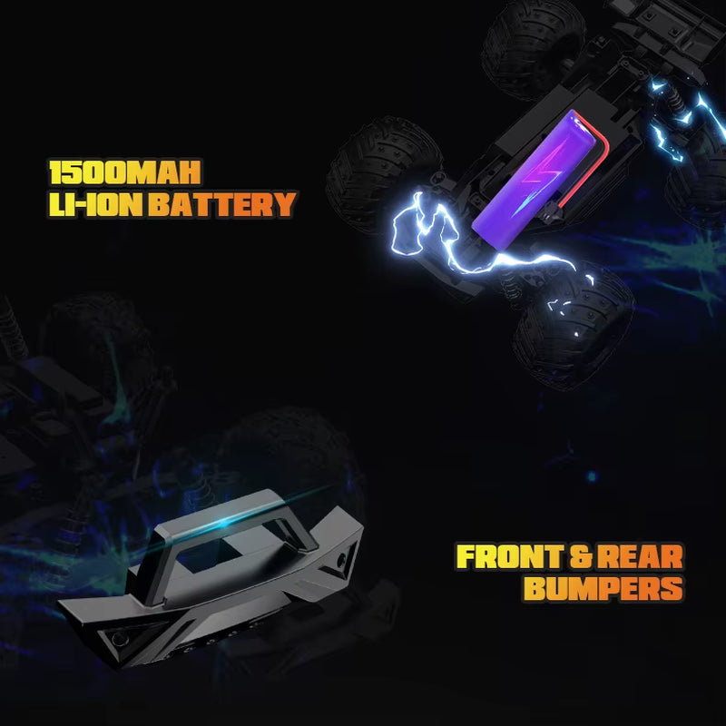 RC 2.4G 4WD All-Terrain Off-Road Monster Vehicle High Speed Race Car High Performance 1:14 Scale S636 Big Foot Truck 20KM/H