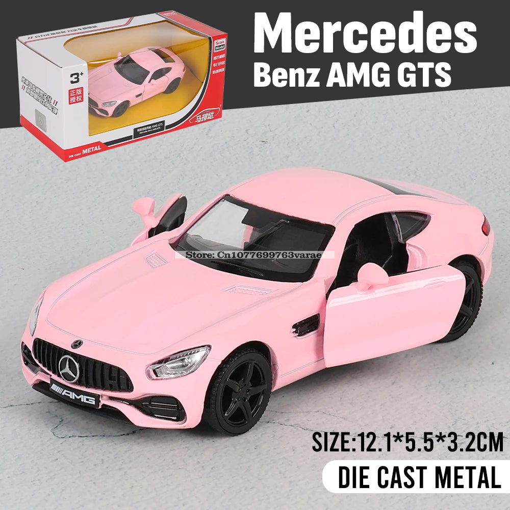 1:36 Volkswagen Beetle Classic 1967 Pink Alloy Car Model Toy Casting Series Collection Jewelry Gift Christmas Gift