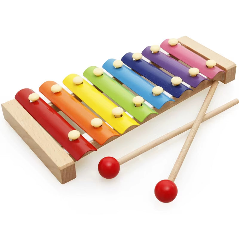 Matching Stacking Building Block Clock Sets 3D Puzzles Board Musical Figure Game Montessori Educational Toys for Kids Boys Girls