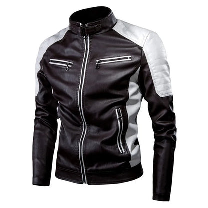 2023 Mens Leather Jackets Casual High Quality Classic Motorcycle Bike Jacket Men plus Thick Coats Spring/ Autumn Chaqueta Hombre