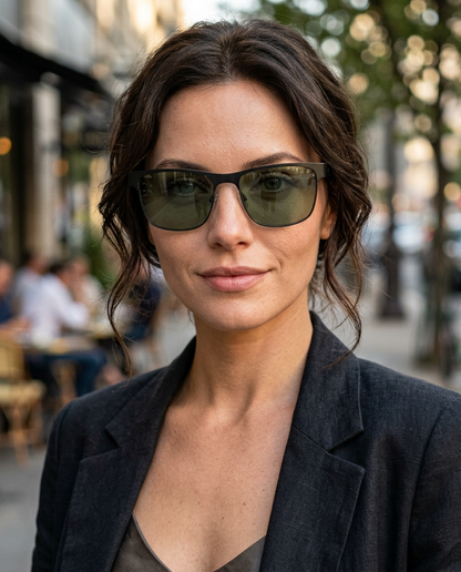 Boléro Velano — Rectangular Metal Sunglasses