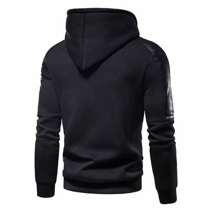 Winter Tracksuit Men Clothing Sportswear Training & Jogging Wear 100% Cotton & Leather Customized Logo Full Sleeves Hoodie Set