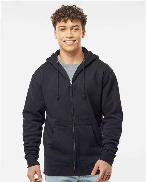 Independent Trading Co. IND4000Z Unisex Heavyweight Full-Zip Hooded Sweatshirt-2