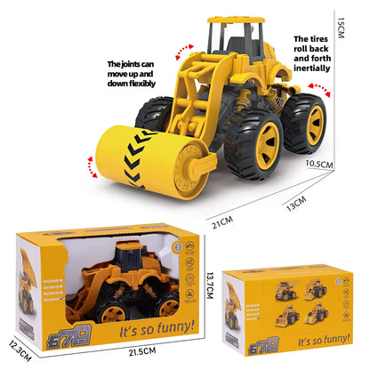 Wheeled Loader Bulldozer Dump Truck Engineer Grasping Stone 2025 Toy Friction Car