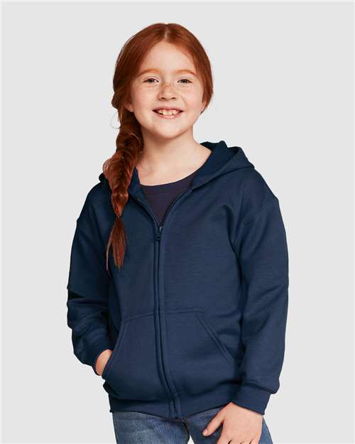 Gildan 18600B Youth Heavy Blend™ Full-Zip Hooded Sweatshirt-2