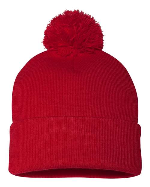 Sportsman SP15 12" Pom-Pom Cuffed Beanie-24