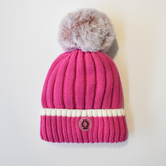 Fushia Stripe Tuque