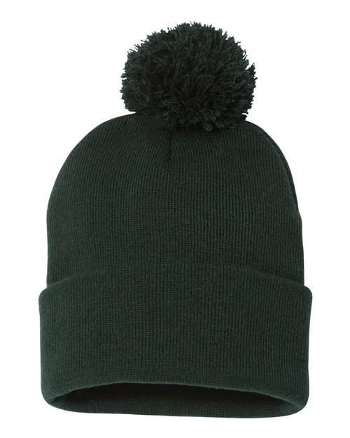Sportsman SP15 12" Pom-Pom Cuffed Beanie-8