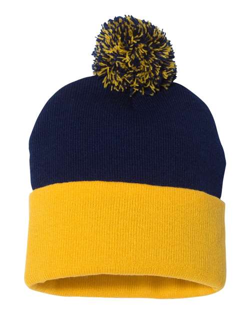 Sportsman SP15 12" Pom-Pom Cuffed Beanie-20