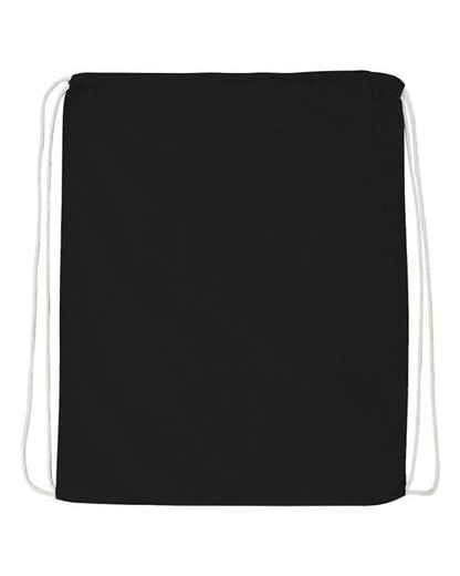 Q-Tees Q4500 Economical Cotton Drawstring Bag-1