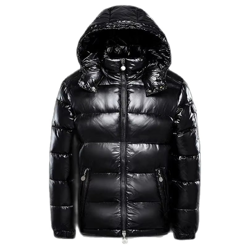 Inter New Men Solid Parkas White Duck down Men'S Stand Collar Warm Thick Coat Male