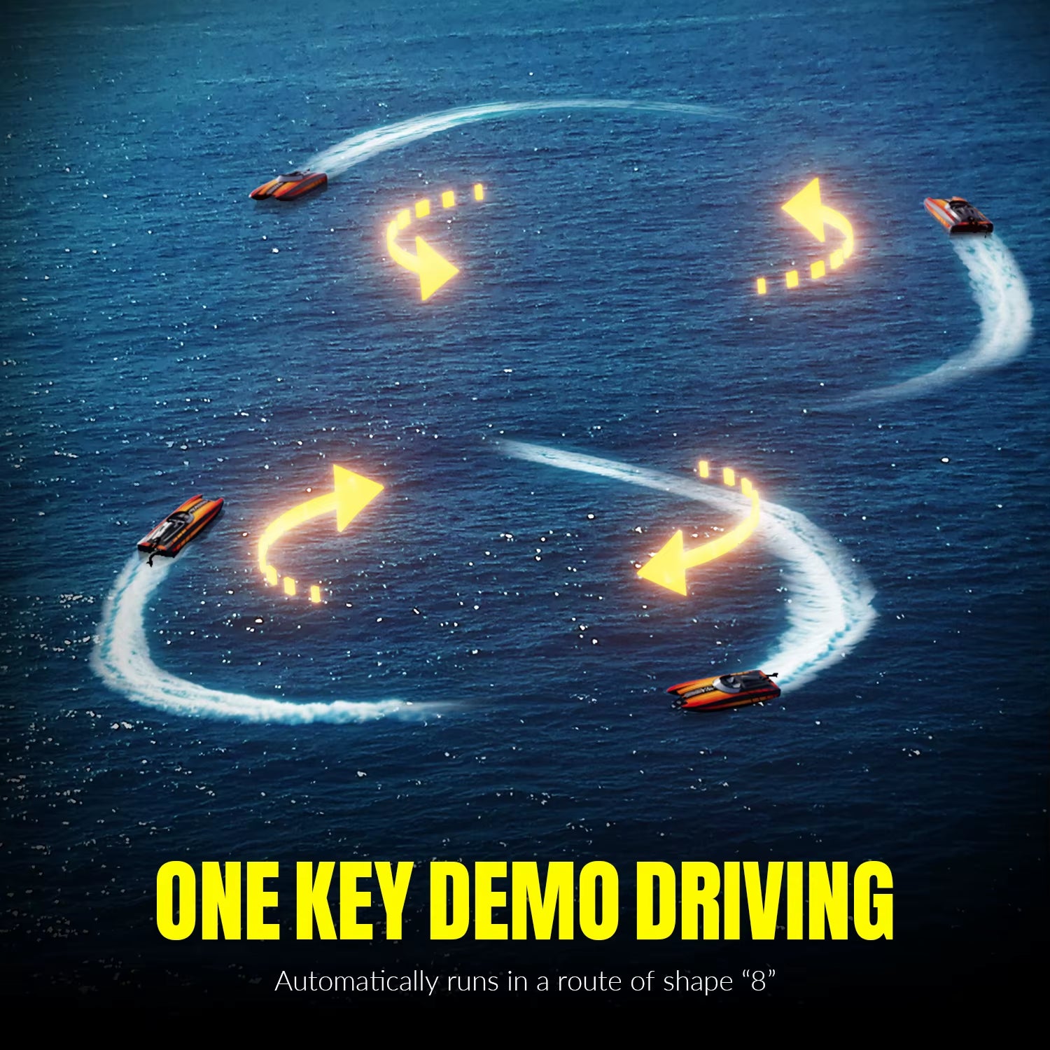 VOLANTEXRC Remote Control Boat with Self-Right & Reverse Function (795-5 Red)