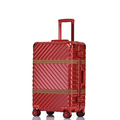 2020 Popular Waterproof 20/24/28 Inch 100% PC Hard Shell Aluminum Frame TSA Vintage Suitcase Luggage