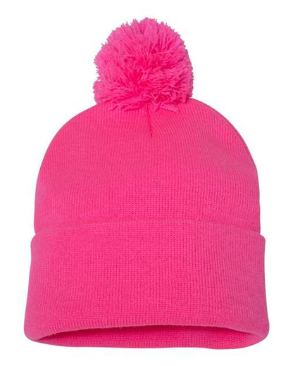 Sportsman SP15 12" Pom-Pom Cuffed Beanie-23