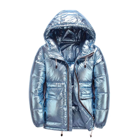 New Winter Men'S Women'S down Jacket High Quality Hooded Casual Coat Thick and Warm Men'S Winter Clothing