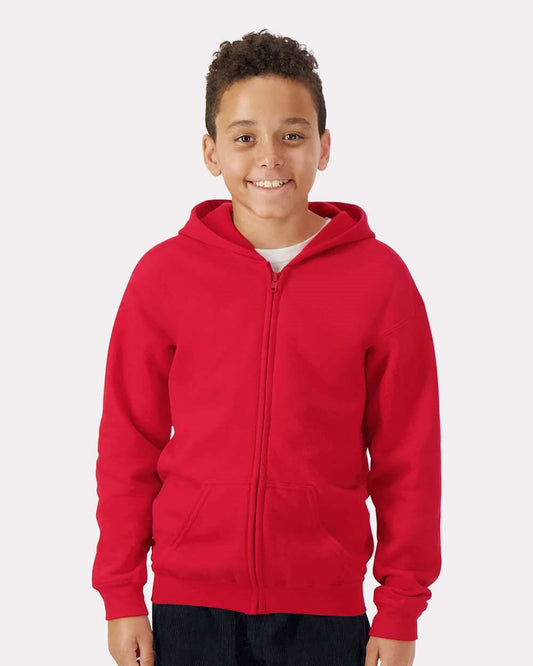 Gildan 18600B Youth Heavy Blend™ Full-Zip Hooded Sweatshirt-0