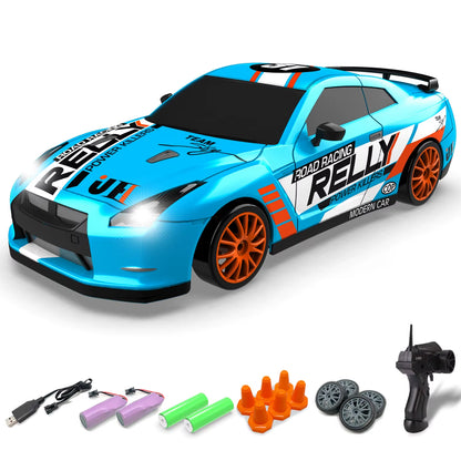 Kids 2.4G Remote Control Car Toys Simulation RC Racing Vehicle Model Toy 1:24 Radio Control High Speed Drift Car Toys